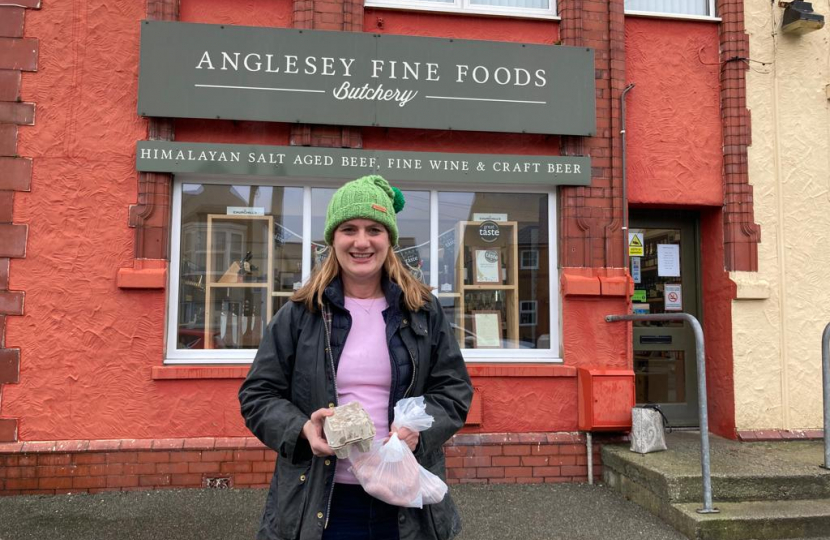 Virginia outside Anglesey Fine Foods