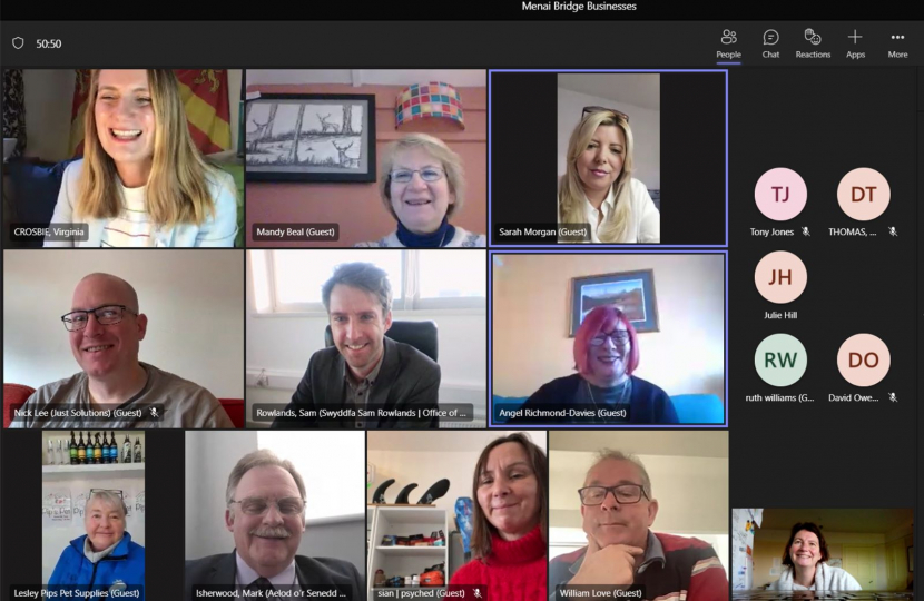 Teams Screenshot from Menai Bridge meeting