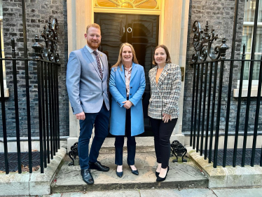 Benllech fish and chip shop owners at Downing Street