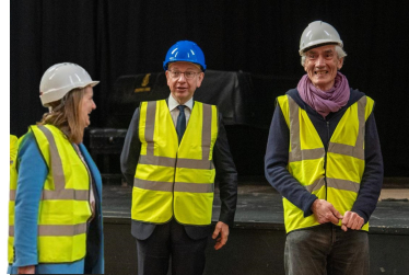 Michael Gove and I visit Holyhead’s Ucheldre Centre refurbishment