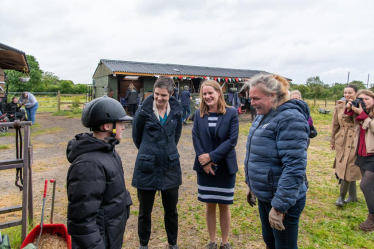 Virginia Crosbie MP and Chloe Smith MP at Riding for the Disabled 